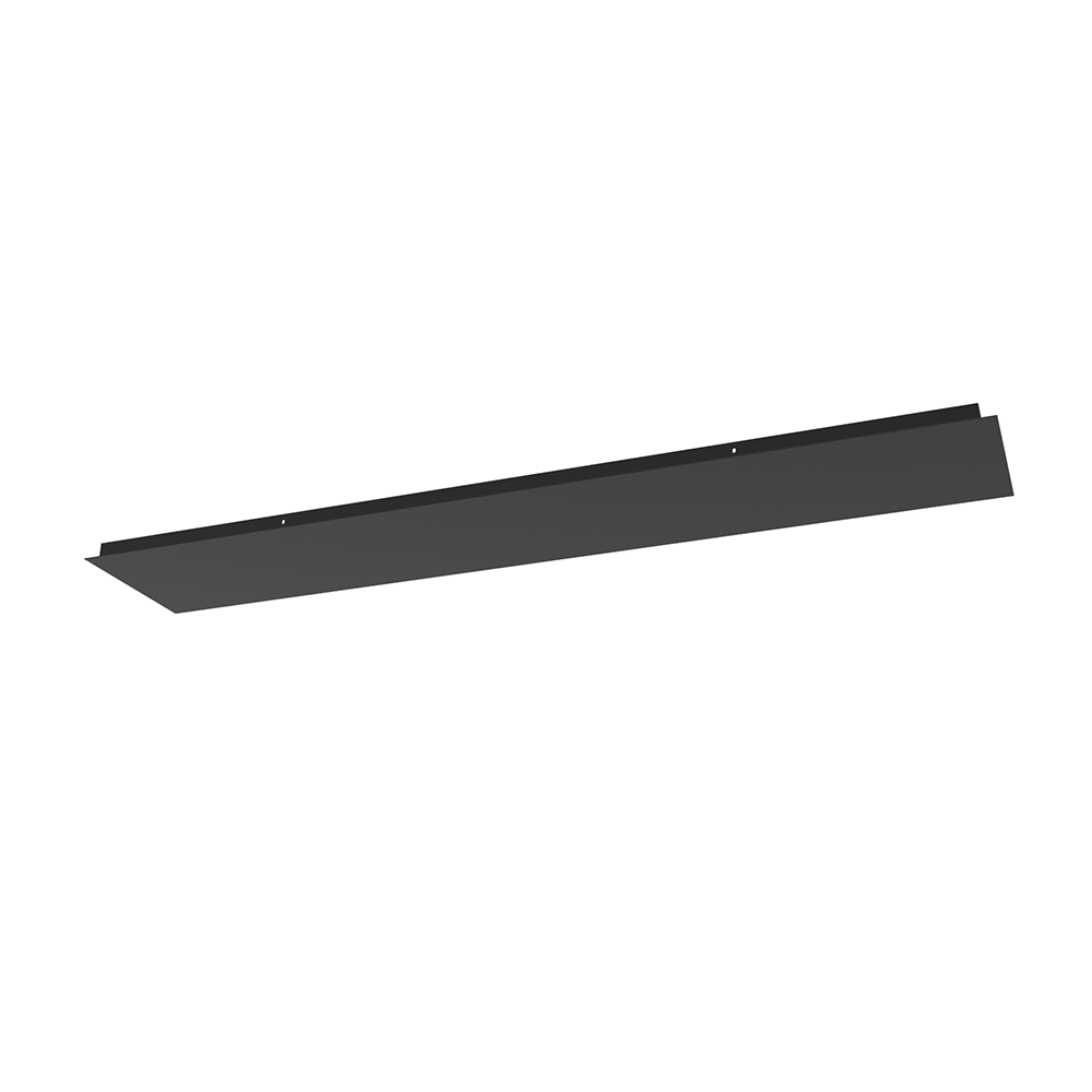 Artdelight Plate - Hanglamp - 120x40cm - Ovaal - Zonder gaten - Zwart