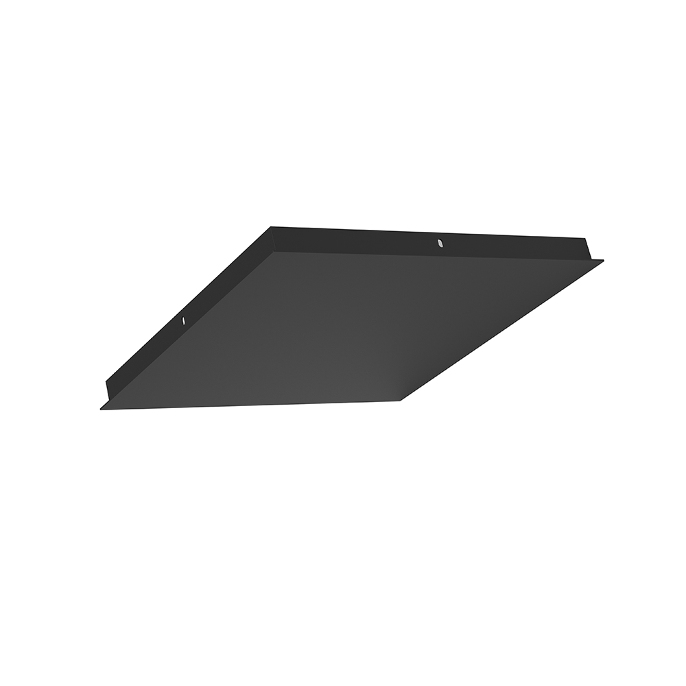 Artdelight Plate - Hanglamp - 35x35cm - Excl. gaten - Zwart