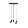 Artdelight Plate - Pladondplaat/Hanglamp - Ø50cm - Zwart