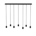 Artdelight Plate - Pladondplaat/Hanglamp - 120x30cm - Zwart