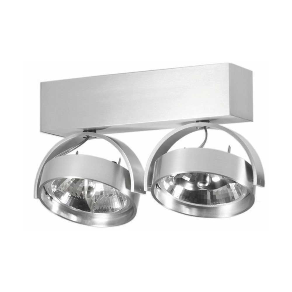 Artdelight Dutchess - Opbouwspot - 2 lichts - Aluminium