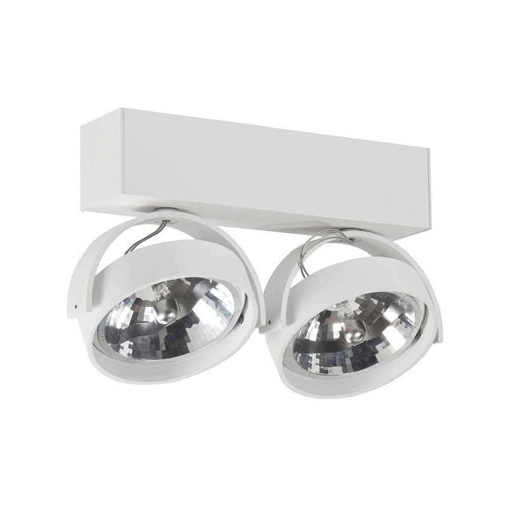 Artdelight Dutchess - Opbouwspot - 2 lichts - Wit