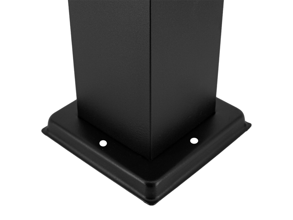 Tuinpaal CUBE vierkant zwart E27 80cm LITE