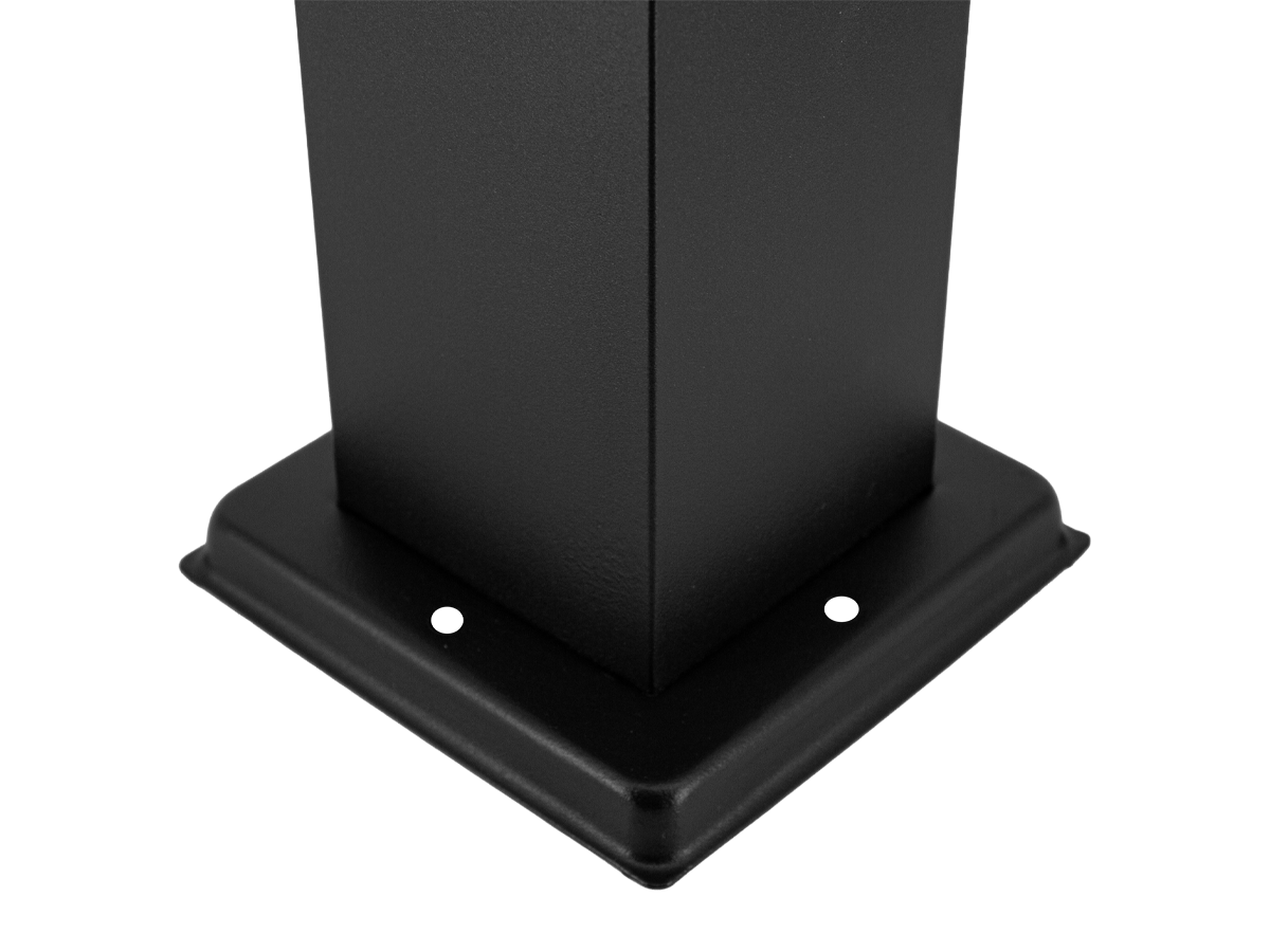 Tuinpaal CUBE vierkant zwart E27 80cm LITE