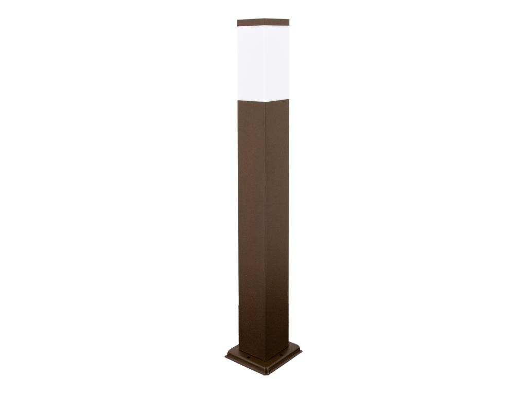 Tuinpaal CUBE vierkant corten E27 80cm LITE