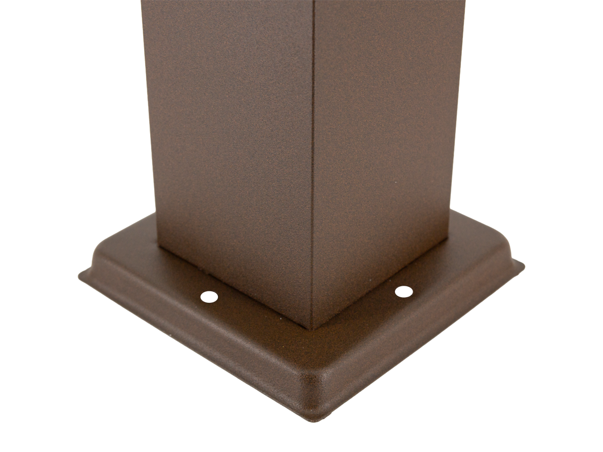 Tuinpaal CUBE vierkant corten E27 80cm LITE