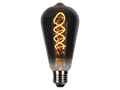 LED-lamp E27 1800K 4W 150lm 230V 360 ° FILAMENT ST64 DIM Grafietglas PRIME