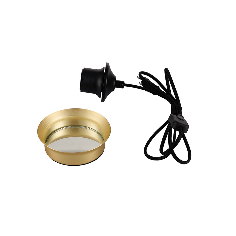 Artdelight Mirror - Ring/Tafellamp - Mat goud