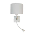 Artdelight Quad - Wandlamp - USB A+C - Wit