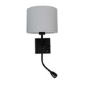 Artdelight Quad - Wandlamp - USB A+C - Zwart