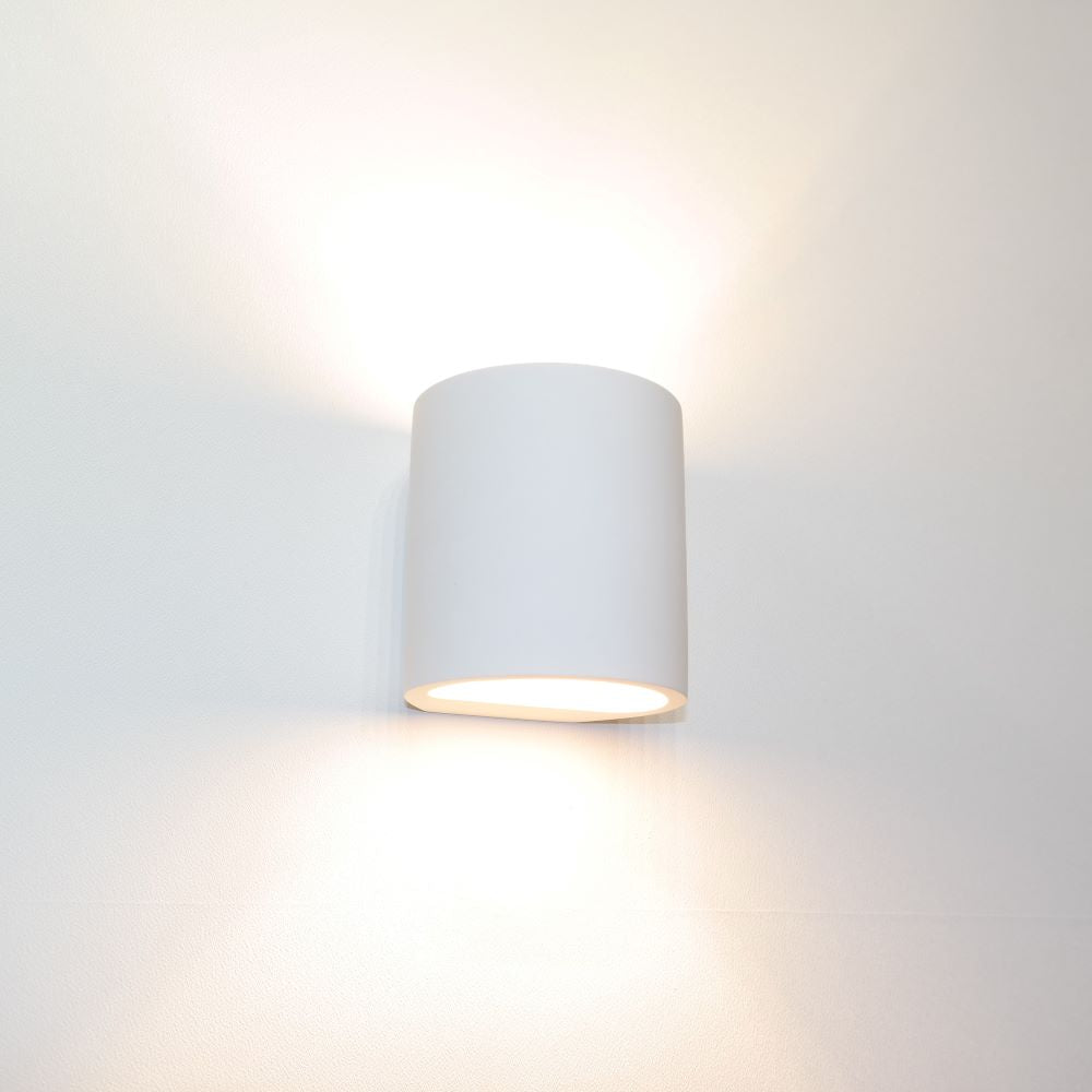 Wandlamp PLASTER vierkant (gips)