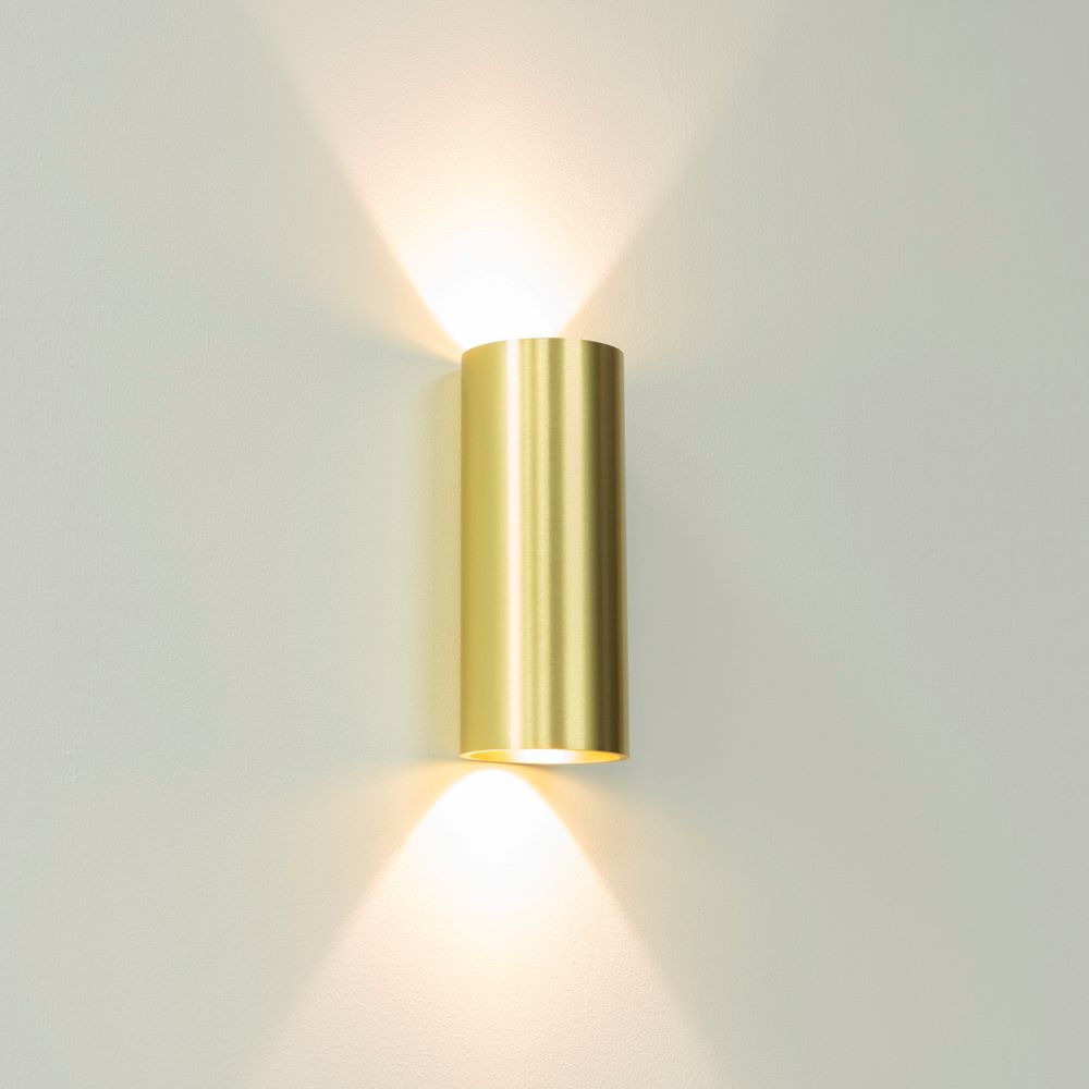 Artdelight Brody 2 - Wandlamp - Goud geborsteld
