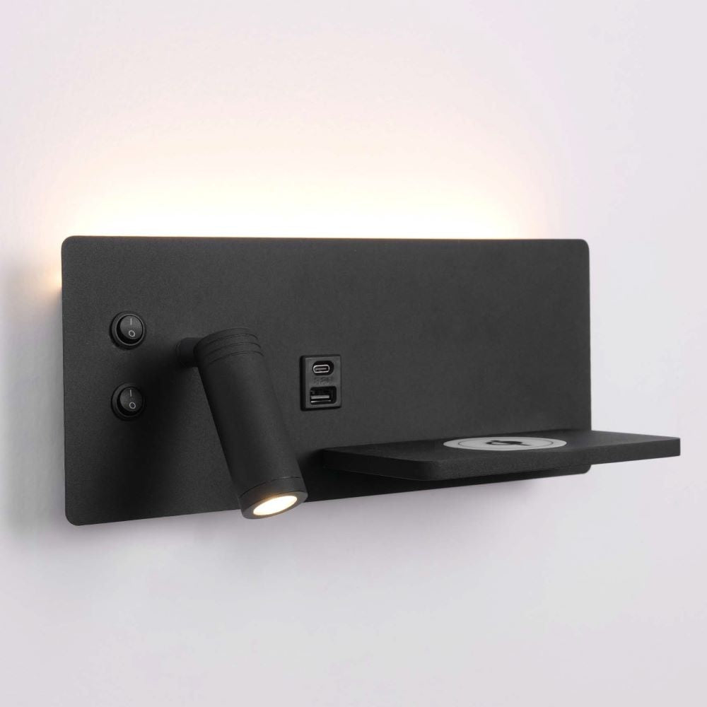 Artdelight Charge - Bedlamp - Links - Zwart