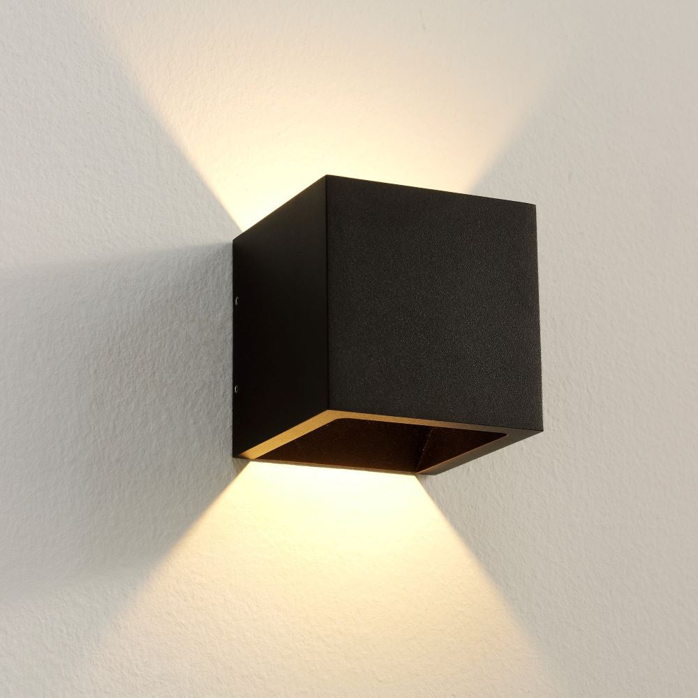Artdelight Cube - Wandlamp - Dim-To-Warm - Zwart