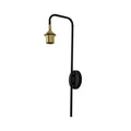 Artdelight Dajano - Wandlamp - Zwart/goud