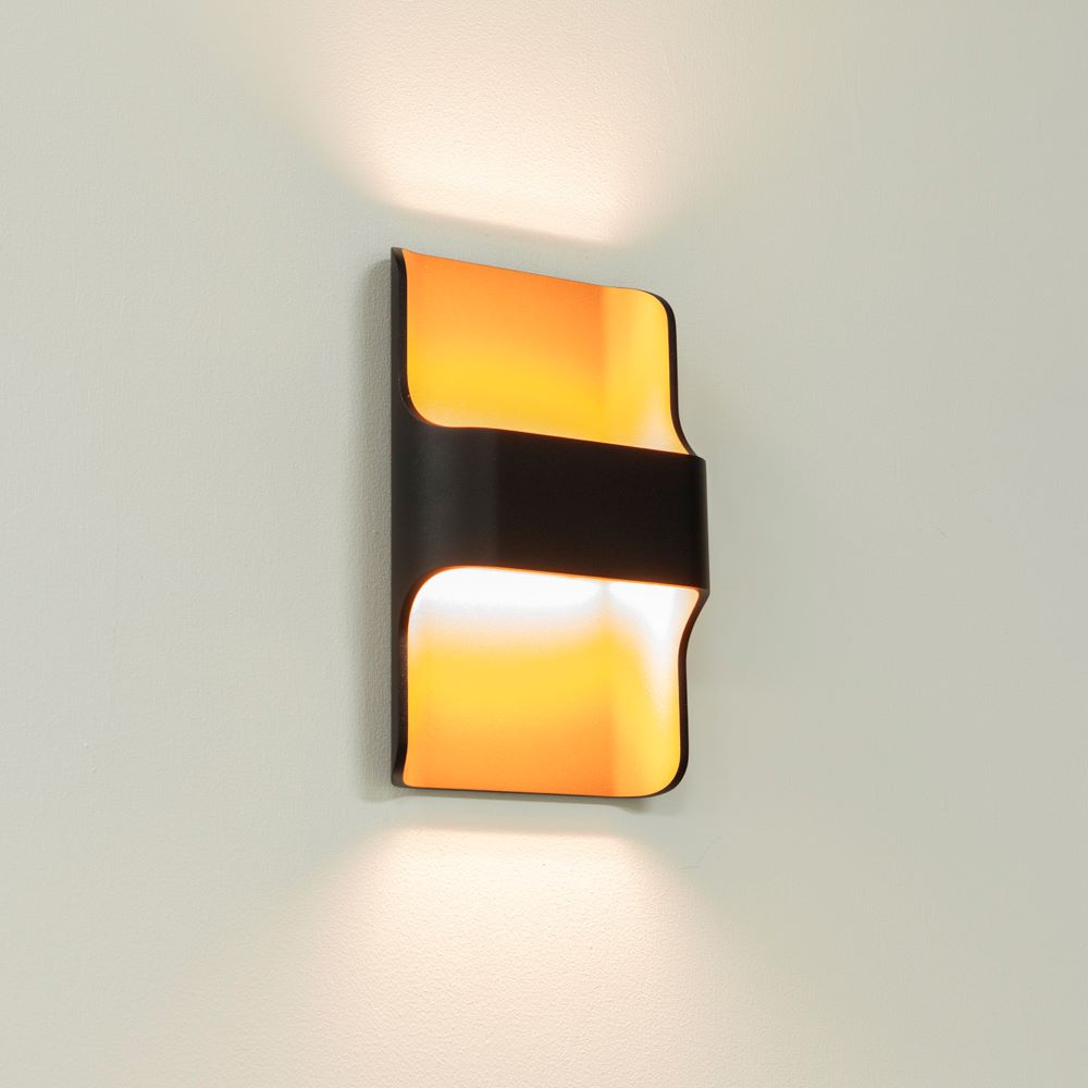 Artdelight Dallas - Wandlamp - Zwart/koper