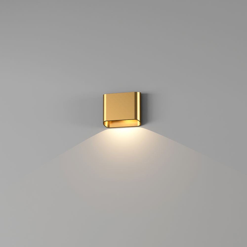 Artdelight Diaz 1L - Wandlamp - 1-lichts - Warm goud
