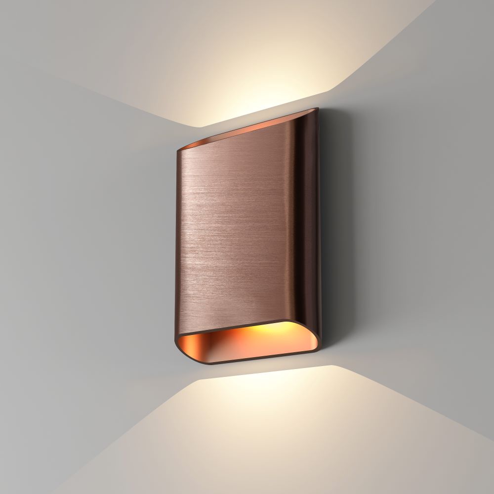 Artdelight Diaz L - Wandlamp - Brons geborsteld
