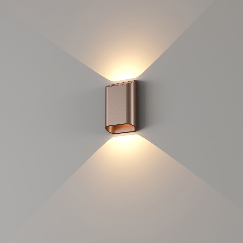 Artdelight Diaz S - Wandlamp - Brons geborsteld