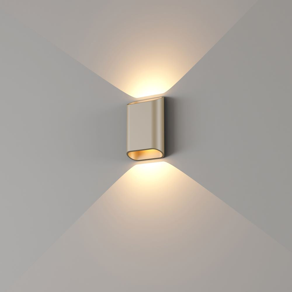 Artdelight Diaz S - Wandlamp - Champagne