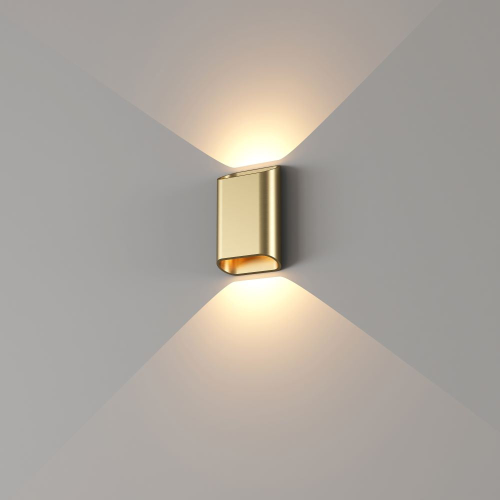 Artdelight Diaz S - Wandlamp - Goud geborsteld