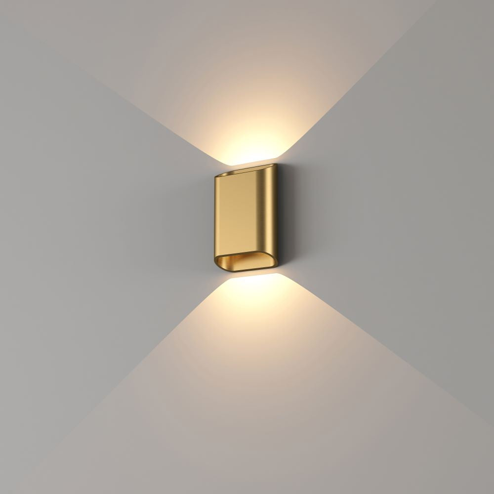 Artdelight Diaz S - Wandlamp - Warm goud