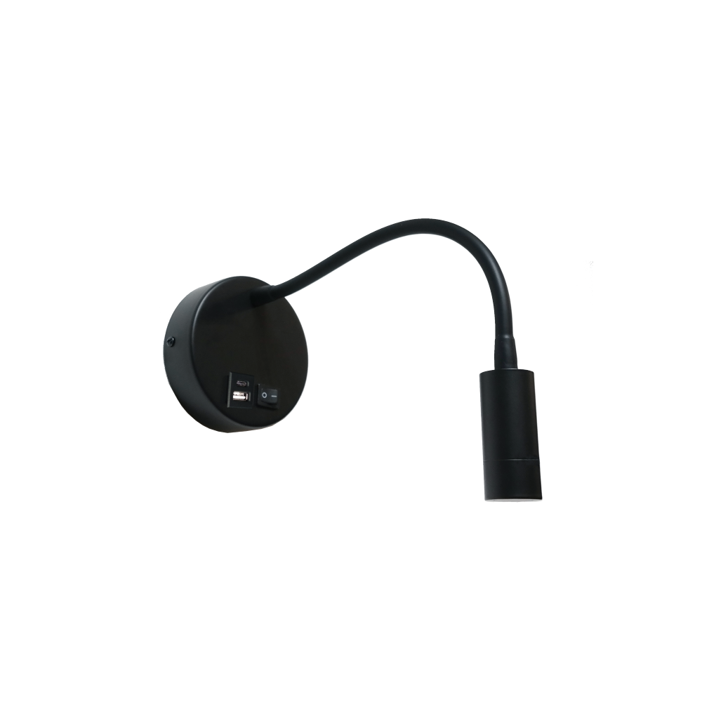 Artdelight Flex - Bedlamp - USB - Zwart