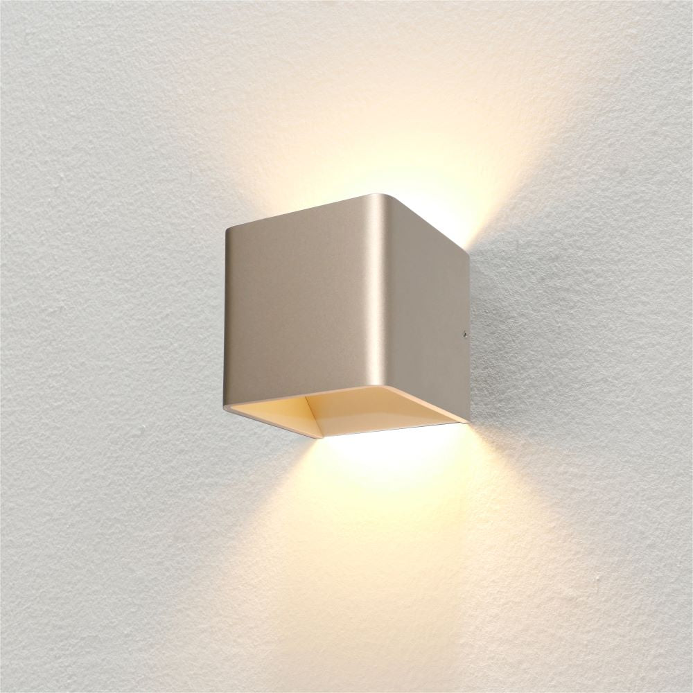 Artdelight Fulda - Wandlamp - Champagne