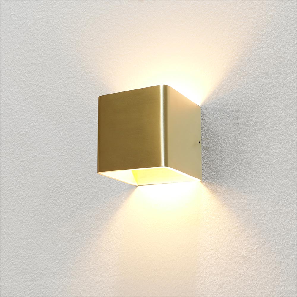 Artdelight Fulda - Wandlamp - Brons geborsteld