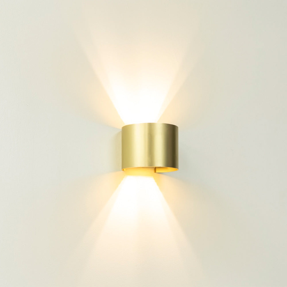 Artdelight Gyro - Wandlamp - Mat goud