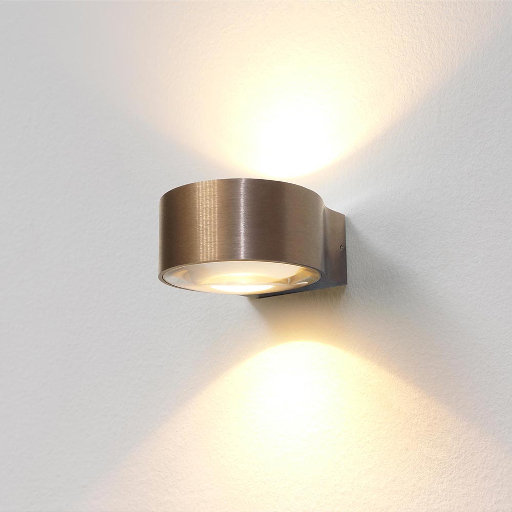 Artdelight Hudson - Wandlamp - Brons geborsteld
