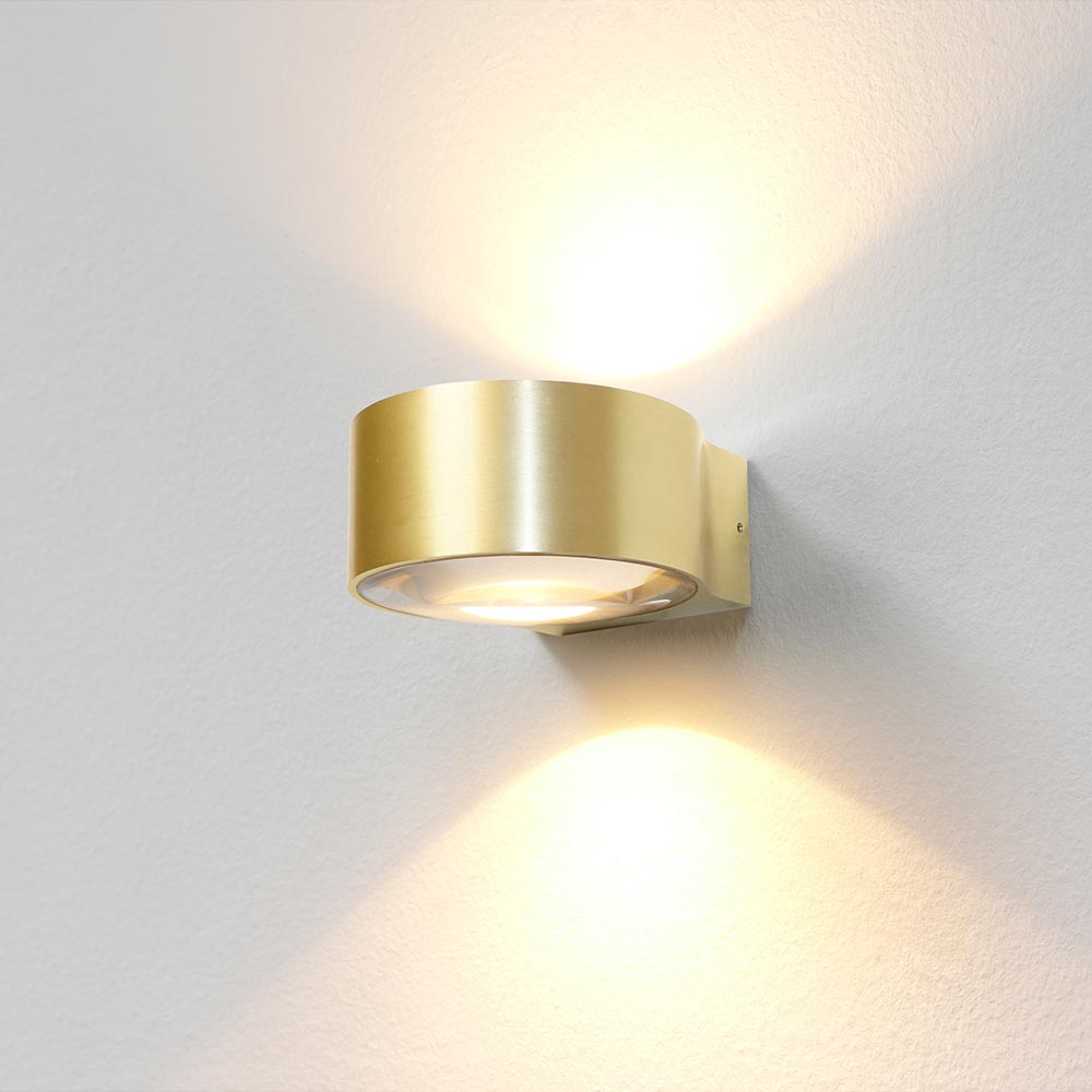 Artdelight Hudson - Wandlamp - Goud geborsteld