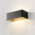 Artdelight Mainz - Wandlamp - Zwart/mat goud