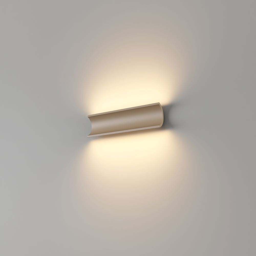 Artdelight Malibu - Wandlamp - 2 lichts - Champagne