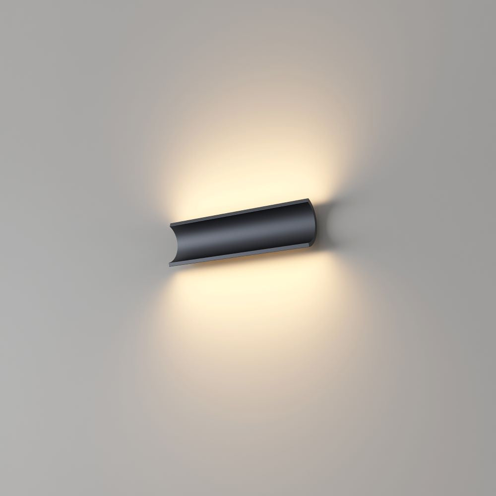 Artdelight Malibu - Wandlamp - 2 lichts - Zwart