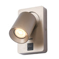 Artdelight Megano - Wandlamp - USB - Met schakelaar - Champagne