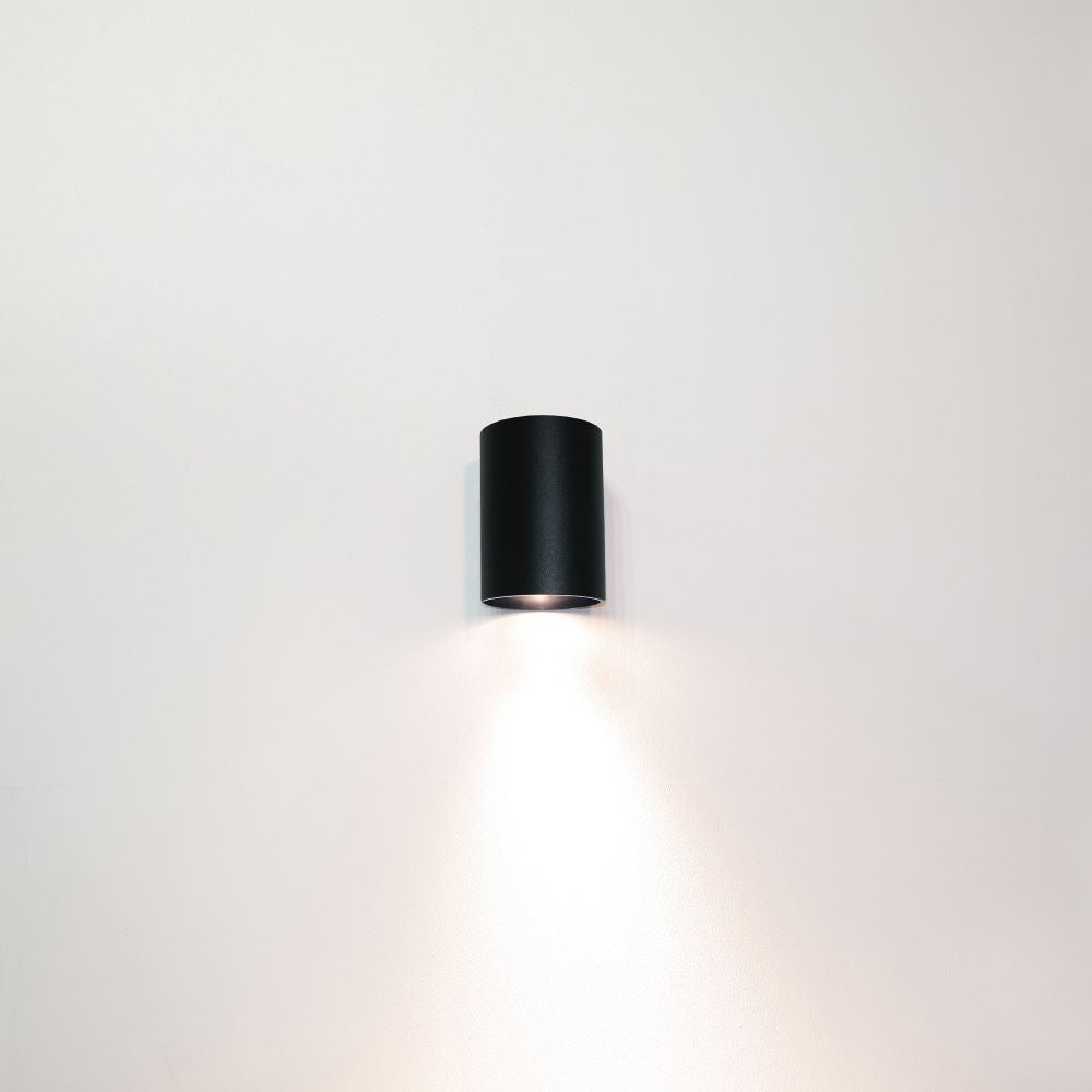 Artdelight Roulo 1 - Wandlamp - Zwart