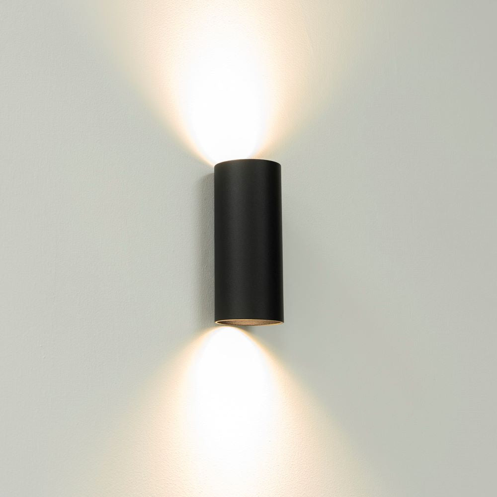 Artdelight Roulo 2 - Wandlamp - Zwart