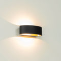 Artdelight Sharp - Wandlamp - Zwart/mat goud