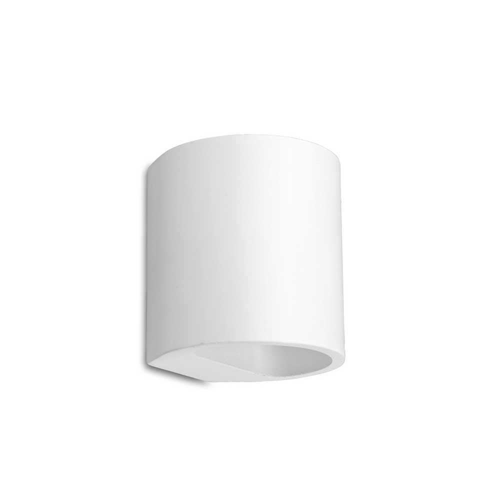 Wandlamp PLASTER rond (gips)
