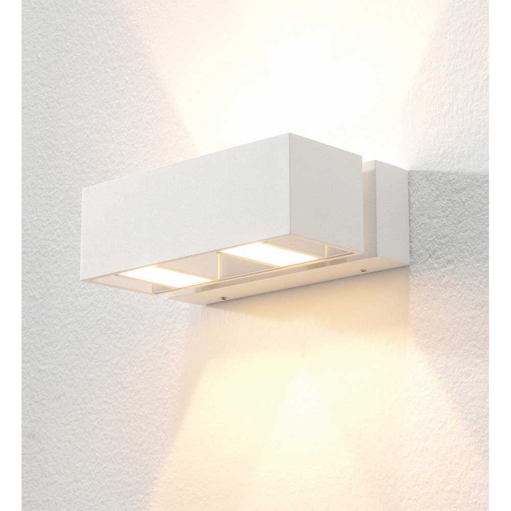 Artdelight Bfeld II - Wandlamp - 4 lichts - Wit