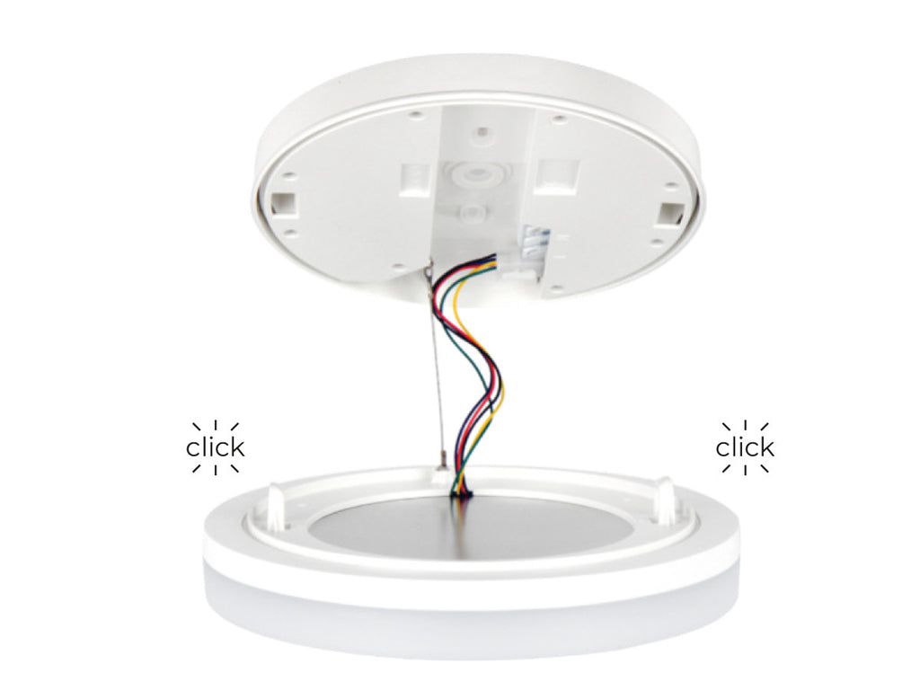 Plafonlamp ACTON 3000K 18W 1900lm rond IP54 wit PRIME bewegingssensor