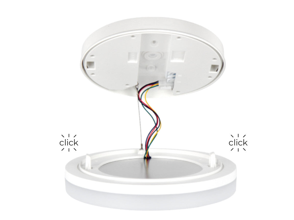 Plafonlamp ACTON 4000K 18W 2000lm rond IP54 wit PRIME bewegingssensor