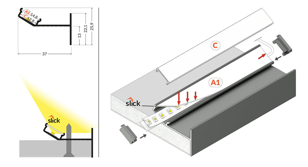 GLOW12 UP profiel A1C 2000 anode.