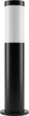 Tuinpaal CUBE rond zwart E27 80cm LITE