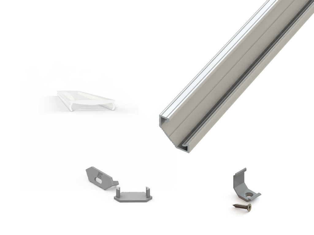 Aluminium hoekprofiel geanodiseerd 2 meter + snelle melk